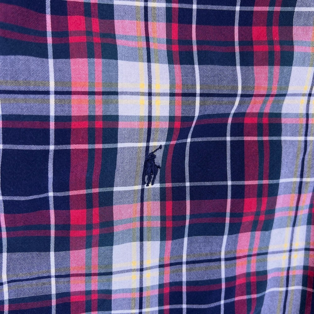 VTG Ralph Lauren Shirt Mens Large Plaid Blake Preppy Casual Button Down Tartan - Picture 9 of 15